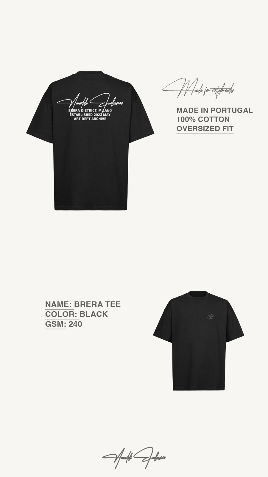 Brera Tee Black