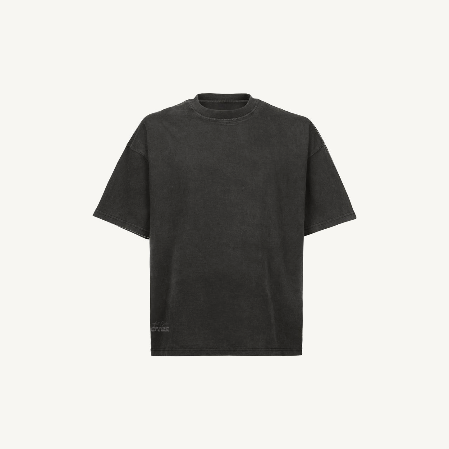 Written Tee Washed Black