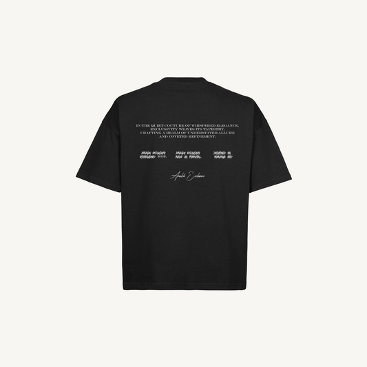 Written Tee Black