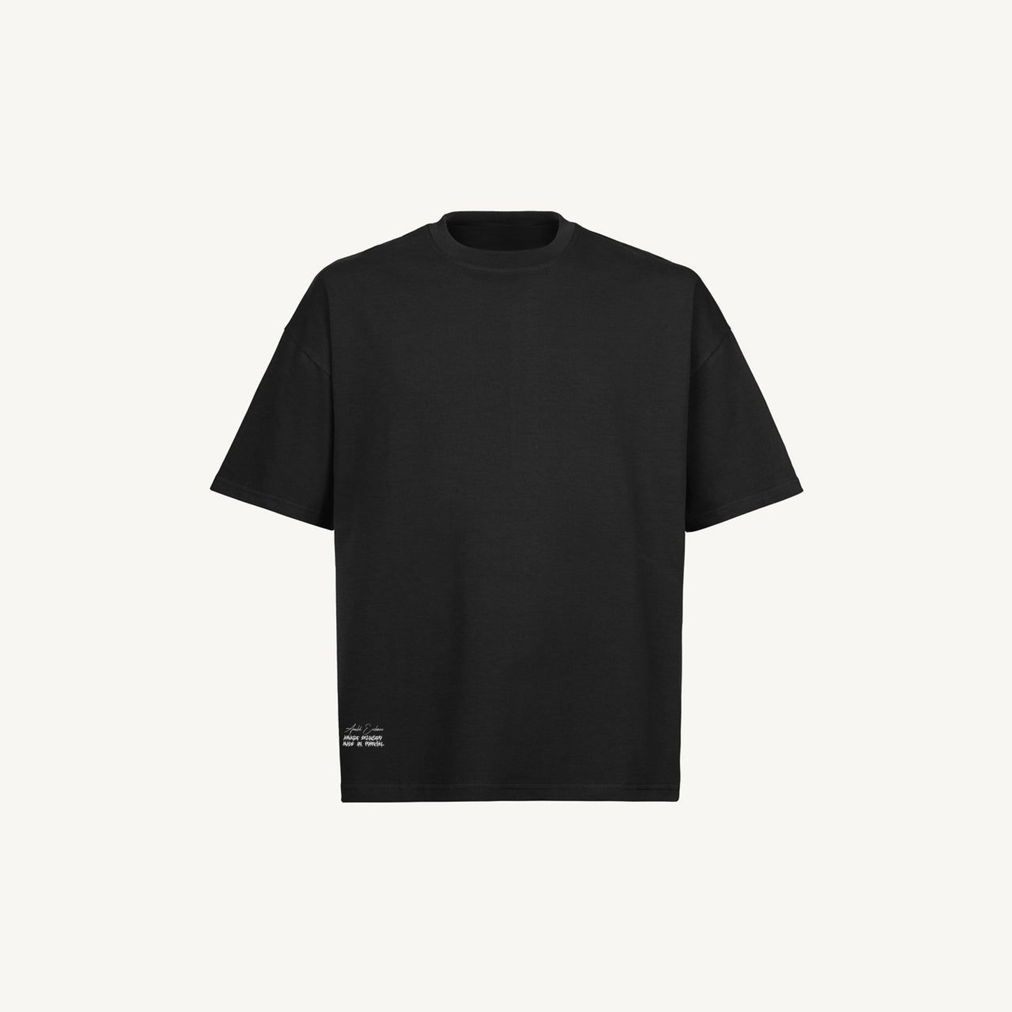 Written Tee Black