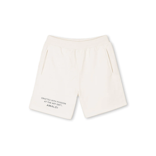 AMALDI ART DEPT Shorts Vintage White