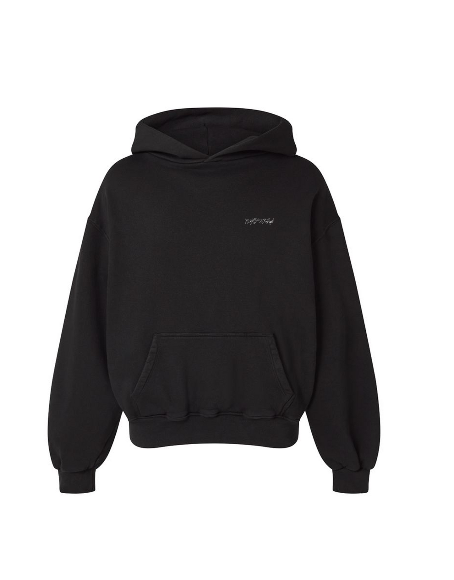 Abstract Hoodie Black