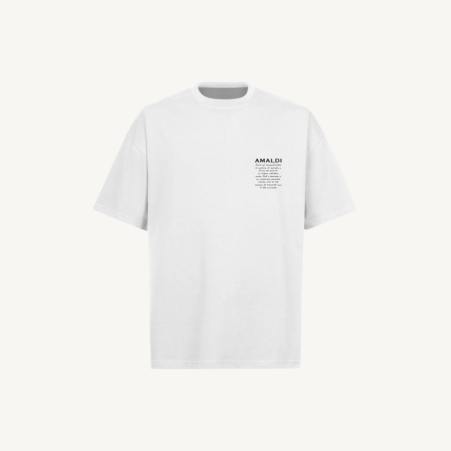 AMALDI Restricted Tee White