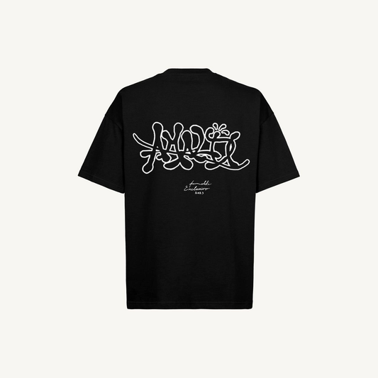 AMALDI Signed Tee Black